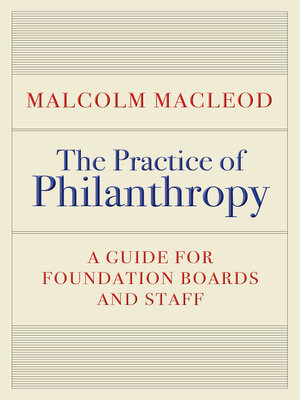 cover image of The Practice of Philanthropy